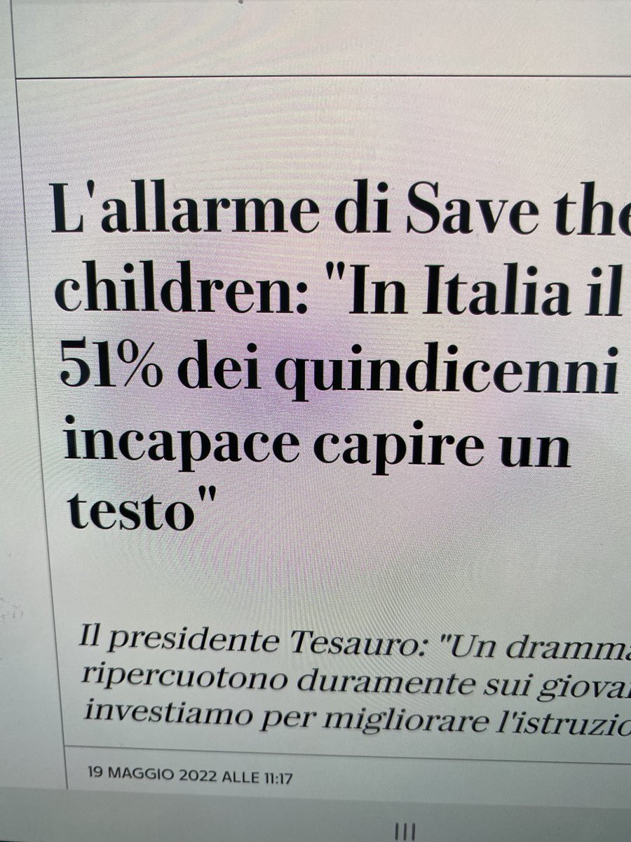 Per me questa è la notizia del giorno. Di questo si dovrebbe discutere in casa, in Parlamento, in Tv. Quale futuro x un Paese di analfabeti mentre l’India sforna un milione di ingegneri l’anno (<a href="/TheEconomist/">The Economist</a>⁩)? ⁦<a href="/Palazzo_Chigi/">Palazzo_Chigi</a>⁩ ⁦<a href="/SkyTG24/">Sky tg24</a>⁩ ⁦<a href="/Radio24_news/">Radio 24</a>⁩ ⁦
