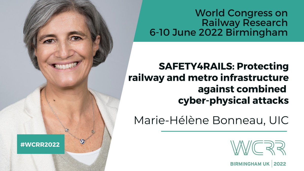 uic's tweet photo. Let’s hear from #UICrail experts!
At the 13th World Congress on Railway Research
@WCRR2022🌏🚄
#Birmingham from 6th June – 10th June
hosted by @RSSB_rail &amp; @unibirmingham
#WCRR2022 #reshapingourrailways https://t.co/0cgOYLaCyj