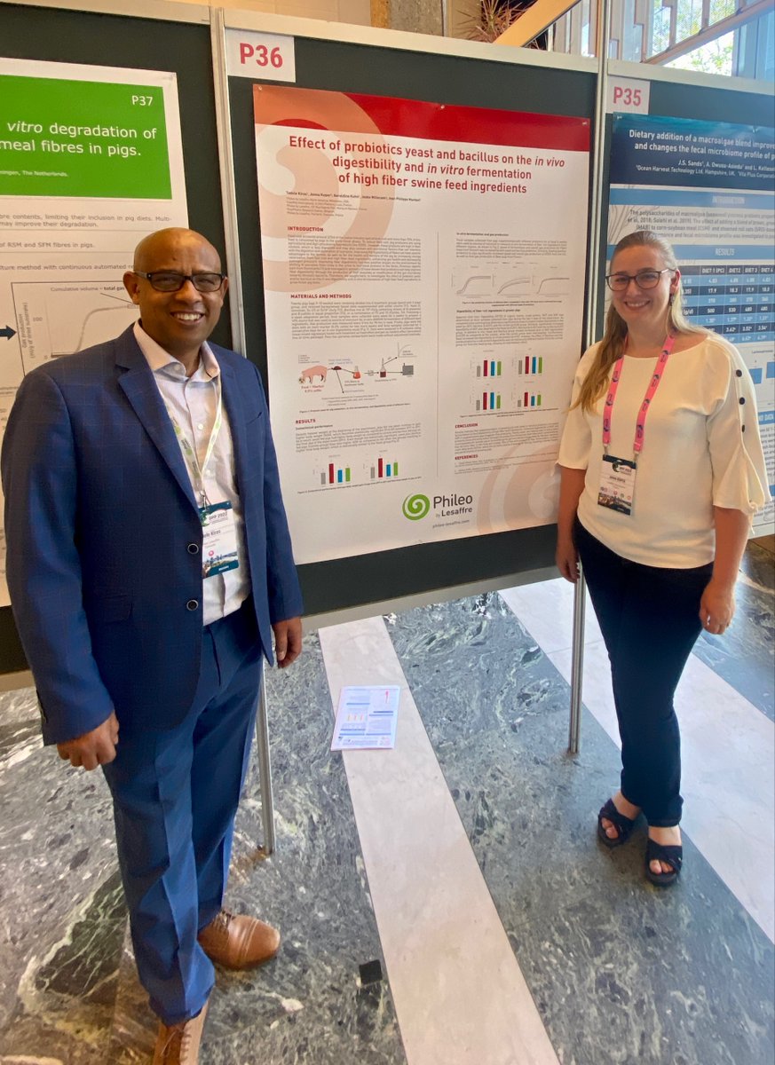 PhileoLesaffre's tweet image. Come meet us at the International Symposium on Digestive Physiology of Pigs in Rotterdam to discuss the effects of #probiotics on #digestibility and #fermentation of high fiber swine #feed ingredients 🐖 Our #phileo experts are there to answer all of your questions 💡