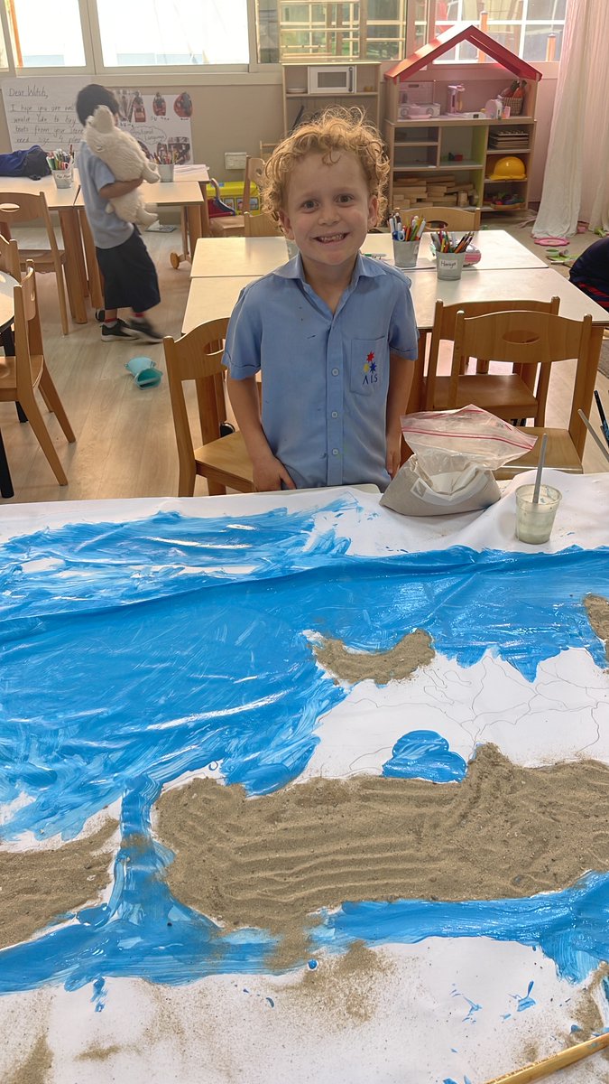 AIS_GradePrep's tweet photo. Prep C are mapping and learning about the world through their inquiry unit “amazing places”.#AISGradePrep #AISPrimarySch https://t.co/qN2pAw8d6K