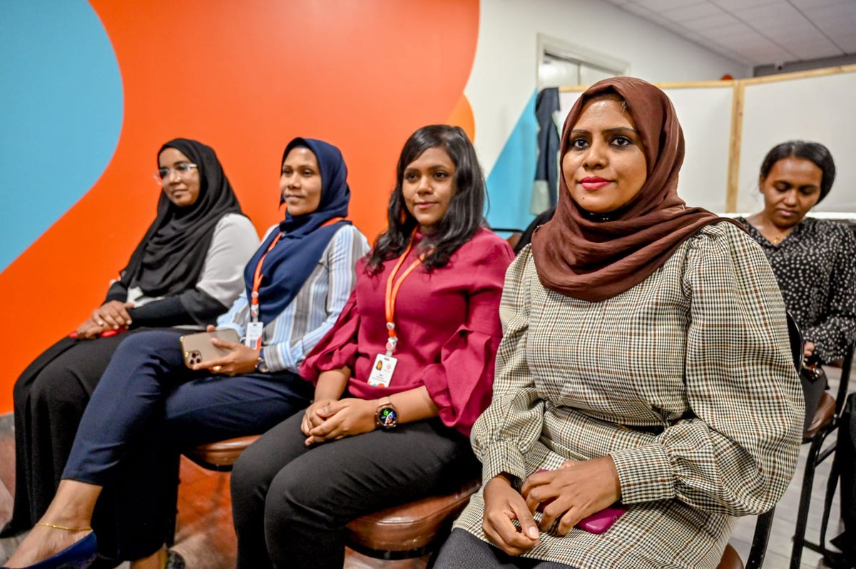 Dhiraagu's tweet photo. In partnership with @womenintechmv, we're excited to kick off #GirlsInData - the first data literacy initiative targeted to girls! A very warm welcome to the participants - we wish you all the best and lots of fun learning during the programme!
#TakeOnTomorrow https://t.co/z7cLOEIFYs