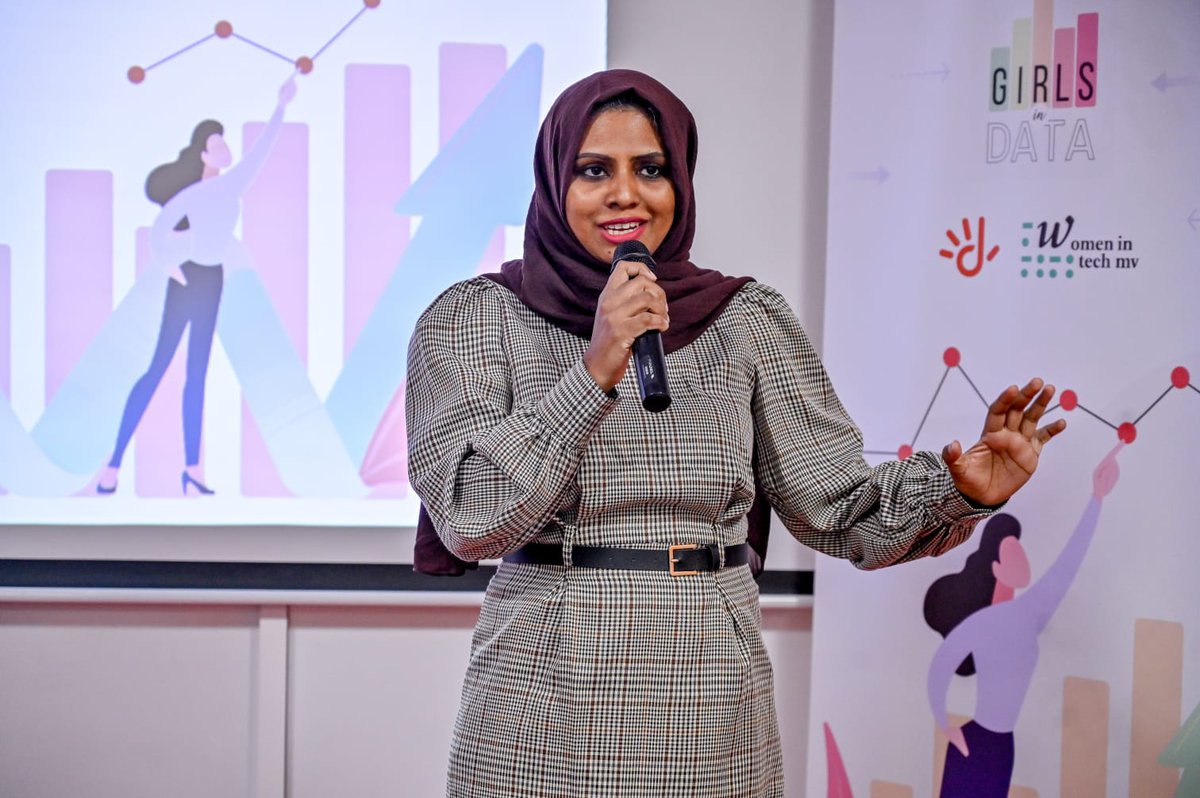 Dhiraagu's tweet photo. In partnership with @womenintechmv, we're excited to kick off #GirlsInData - the first data literacy initiative targeted to girls! A very warm welcome to the participants - we wish you all the best and lots of fun learning during the programme!
#TakeOnTomorrow https://t.co/z7cLOEIFYs