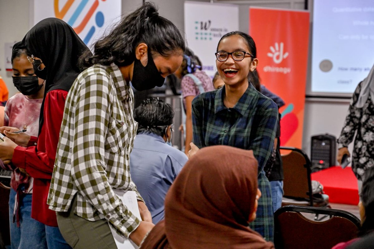 Dhiraagu's tweet photo. #GirlsInData with @womenintechmv
#TakeOnTomorrow https://t.co/nHCRyaZnYk