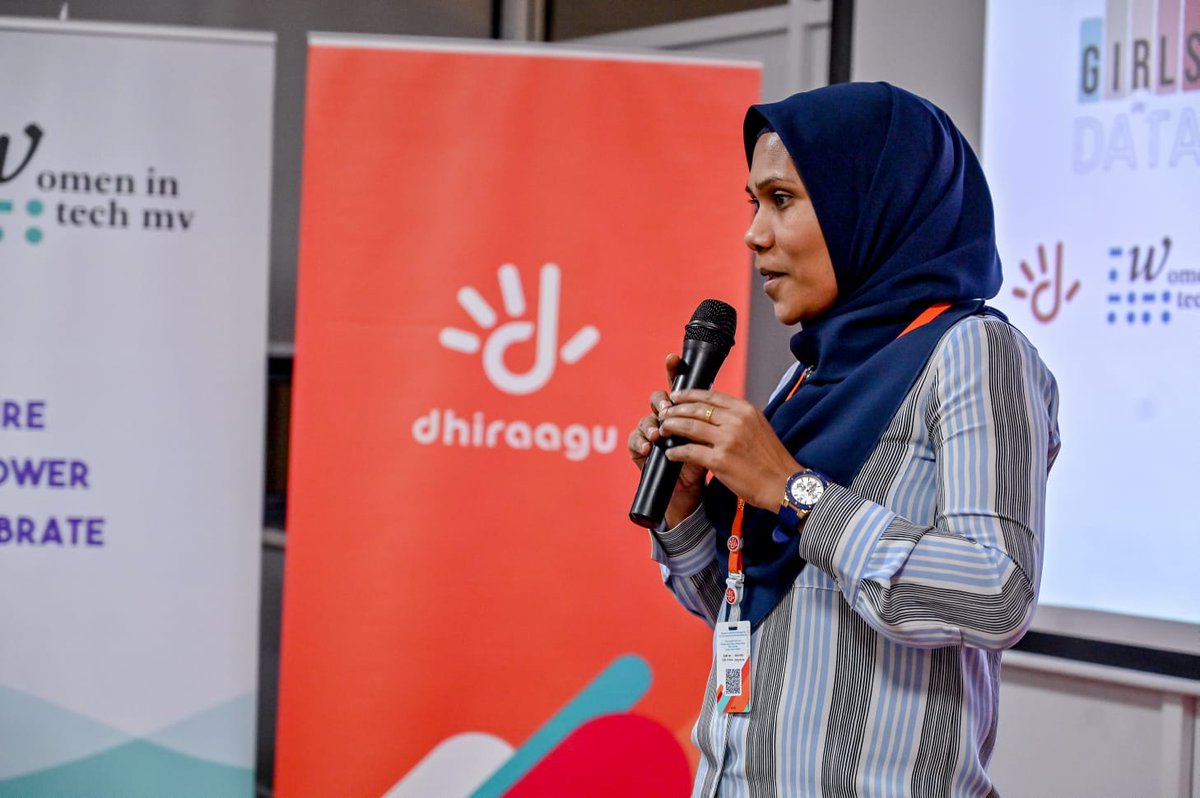 Dhiraagu's tweet photo. #GirlsInData with @womenintechmv
#TakeOnTomorrow https://t.co/nHCRyaZnYk
