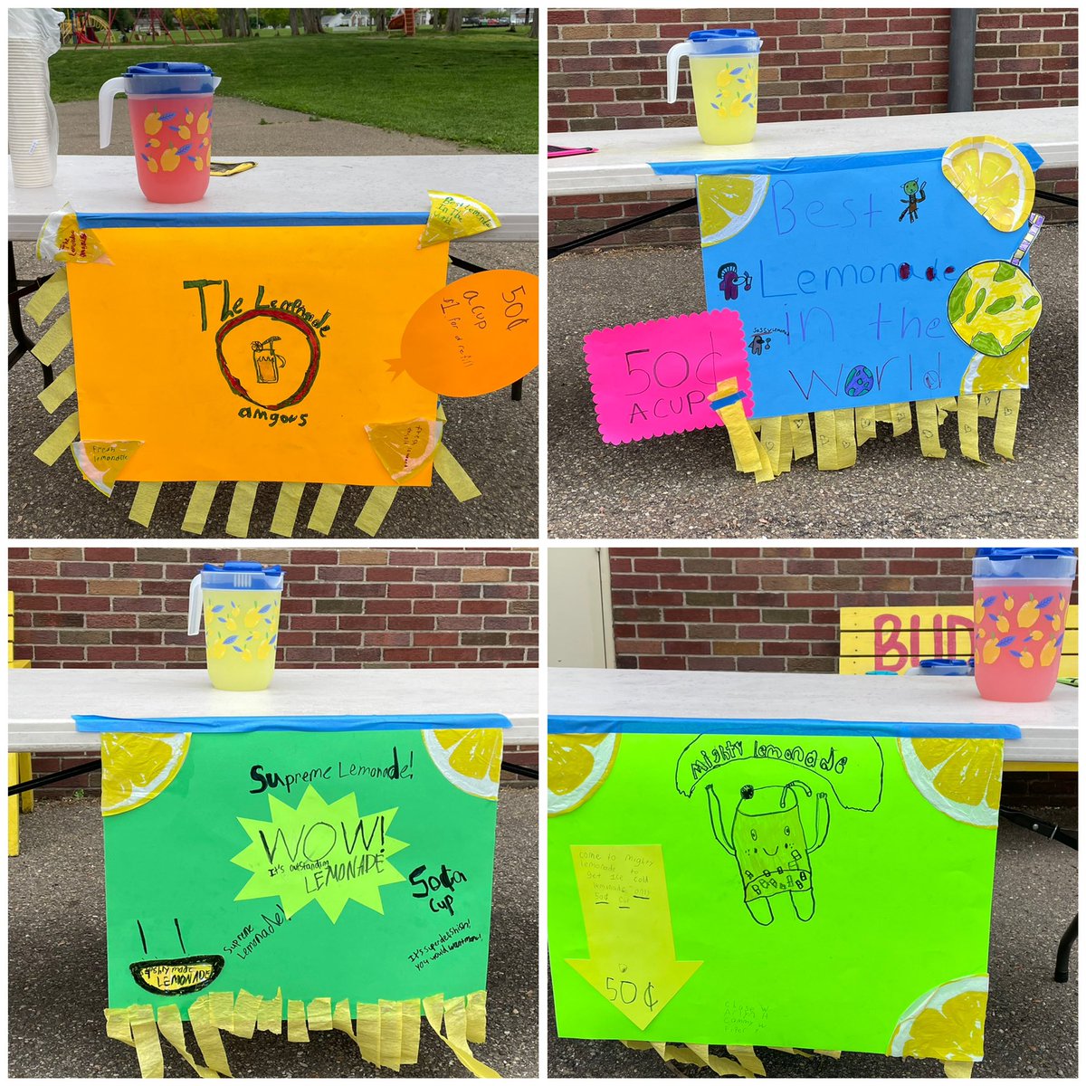 Russell3TV's tweet photo. Third grade students worked on a lemonade stand business plan including a mission statement,  advertising plan, and budget. We deemed our businesses successful! #wearetuskyvalley https://t.co/1Kxzv3XF5Z