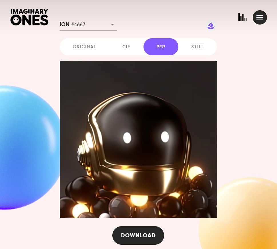 Updated my PFP using <a href="/Imaginary_Ones/">Imaginary Ones | Bubio.ai</a> PFP generator!
Super user friendly! 

If you haven't got your IONs...Now this is the time 
#ionsfollowions
