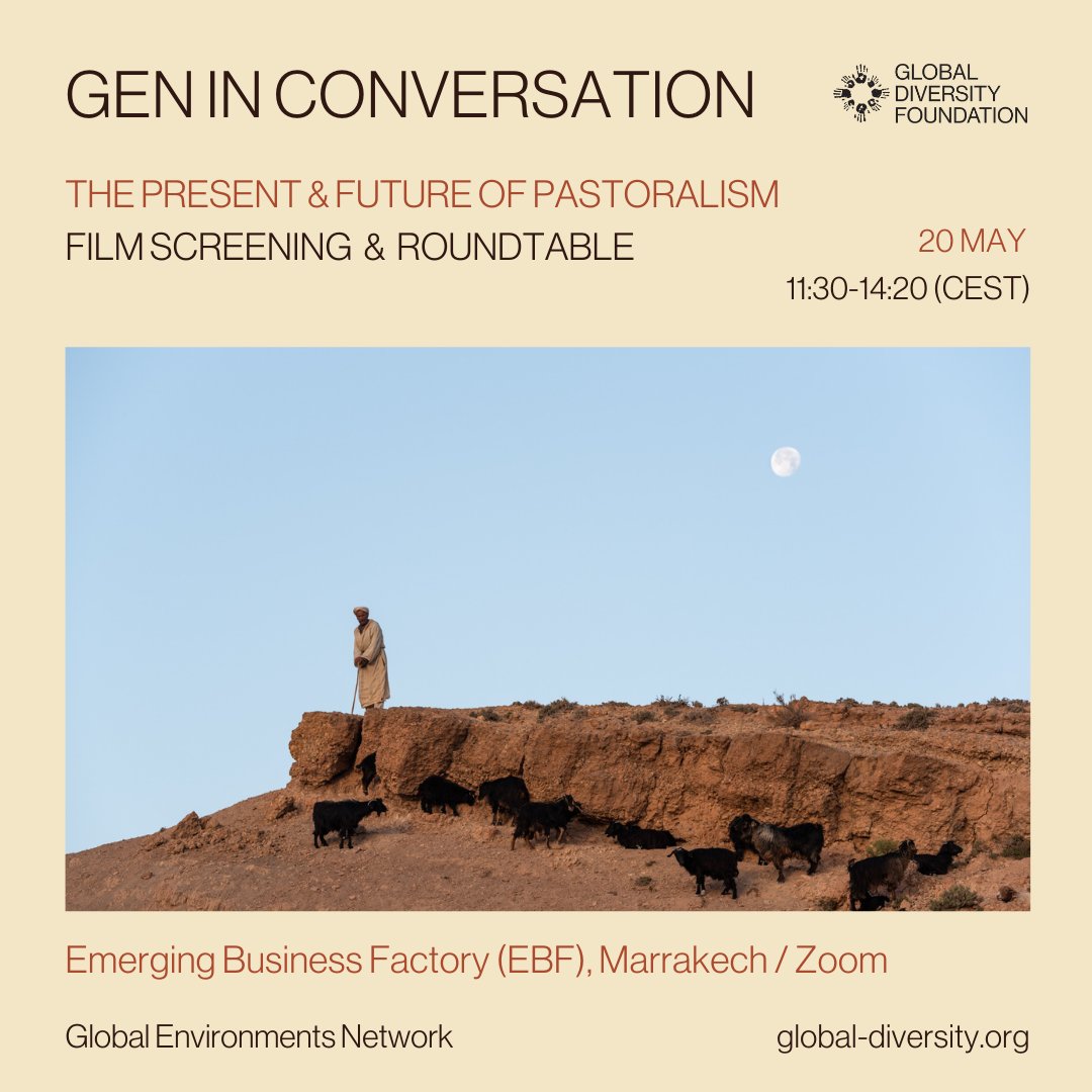 GlobalEnvirons's tweet photo. ONLY 1 DAY LEFT TO GO! 🐐😍🎟️

Sign up now for this GEN in Conversation event, happening tomorrow at the Emerging Business Factory Marrakech (will also be streamed live online).

Tickets ➡️  https://t.co/UkBpNWVOOg 

#pastoralism #conversation #screening #marrakech #roundtable https://t.co/s8jlXsAIGL