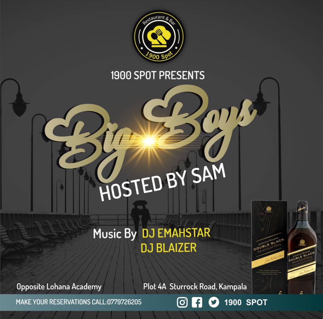 1900spot22's tweet photo. Don’t miss out tonight @1900spot22 the Big Boys are back at it again.

Location is Bukoto opposite Lohanna Academy. #1900spot https://t.co/CuO0nzoAQa