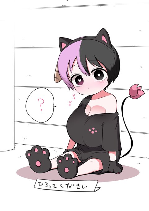 ハーフサキュバスを拾ったの
更新が出来ないので、お詫びの
ハーフサキュバス猫 