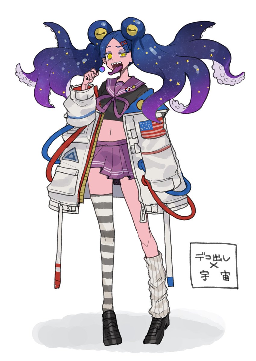 「答え合わせ!!!自分が考えたキャラデザはCの子でした。めちゃくちゃバレとる。また」|13(いちみ)のイラスト