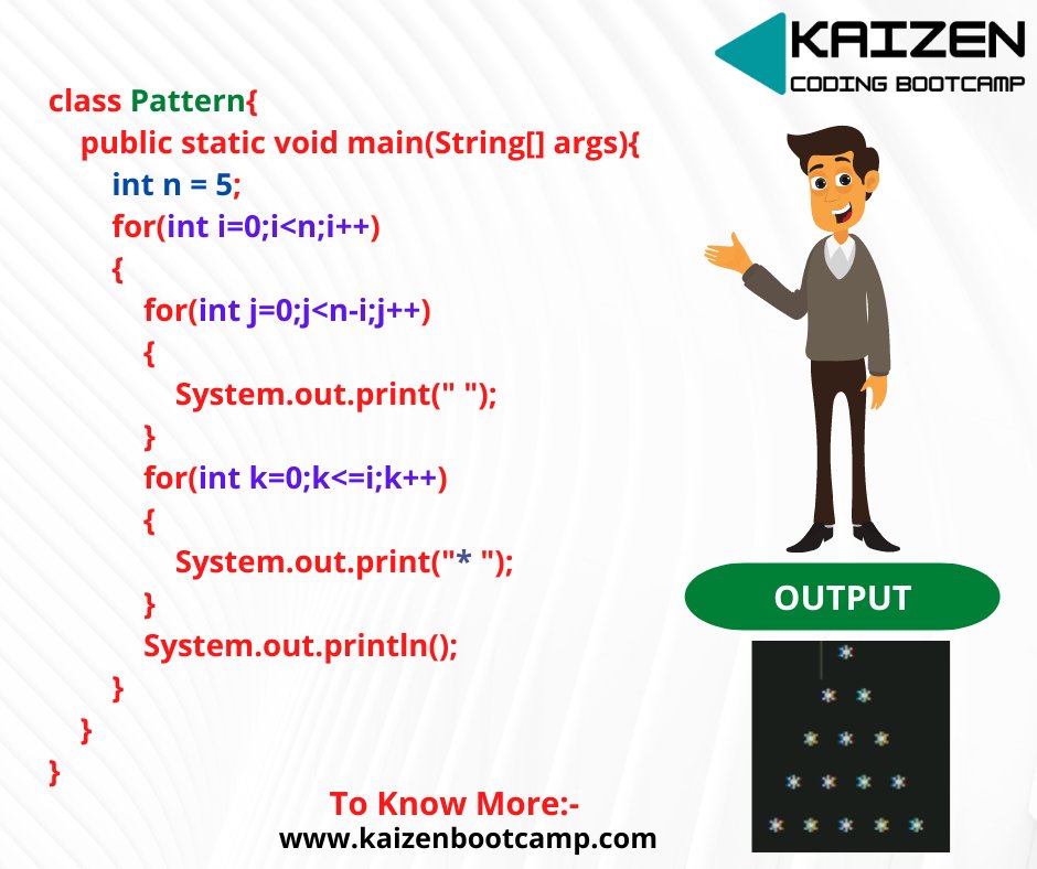 CodingKaizen's tweet image. Does the Programming look interesting?
Join Kaizen and Learn Programming with us, Get Trained by 15+years of experienced Industry Experts.
Mail:- info@kaizenbootcamp.com
#training #java #technology #tech #software #programming #development #code #webdevelopment #developer