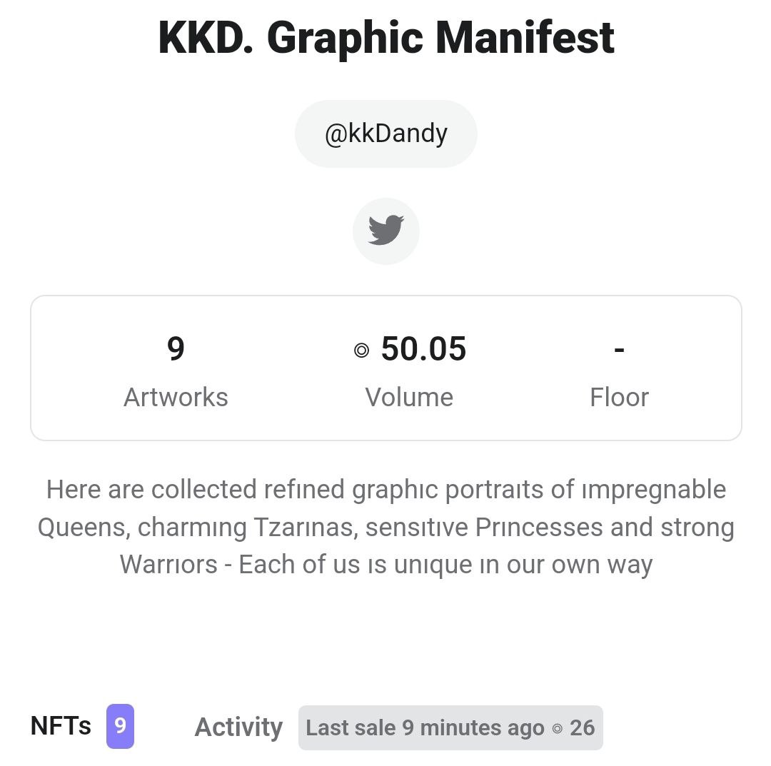 _kkDandy_'s tweet photo. Hello everyone💞

After a little break I'm coming back with a very great news!
Yesterday @Tomathino1 bought my last piece from KKD Manifest collection for 26sol❗️ and now total value of collection reached to 50.5sol🤯❤️‍🔥
Thank y'all for believing in my art💗 You make me happy💖 https://t.co/7iNbbb2VSa