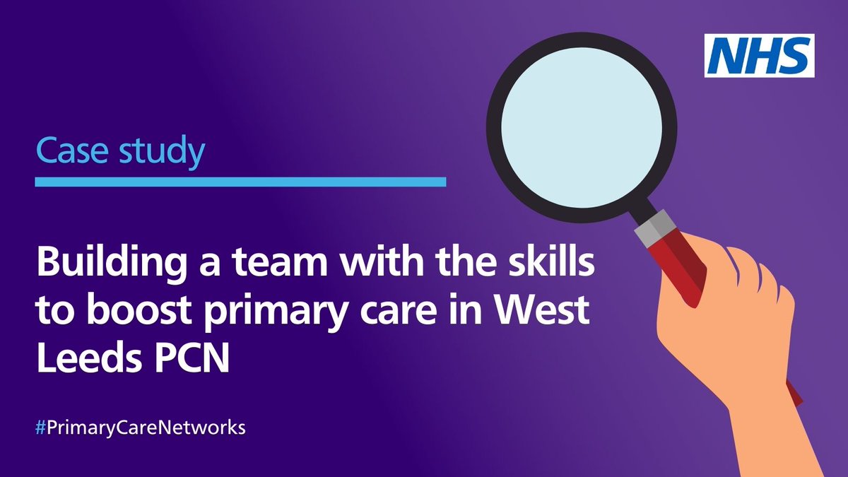 #PrimaryCareNetworks have appointed over 18,000 additional staff to their #GeneralPractice teams since March 2019.

Read how <a href="/WLPCN/">West Leeds Primary Care Network</a> has utilised some of the roles, pooling capacity, experience, knowledge and skills to deliver care to their patients.

➡️ england.nhs.uk/publication/bu…