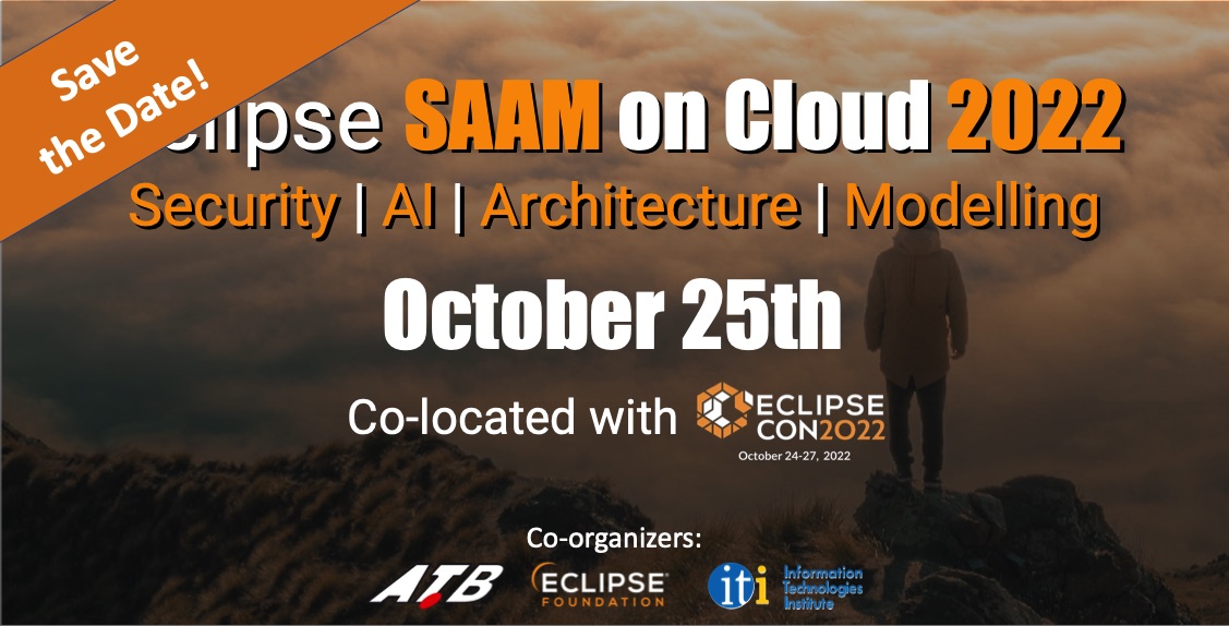 Eclipse SAAM on Cloud conference brings together research and industry in the field of next generation mobility.  Review the CFP and submit your papers by September 5.  
events.eclipse.org/2022/saam-cloud