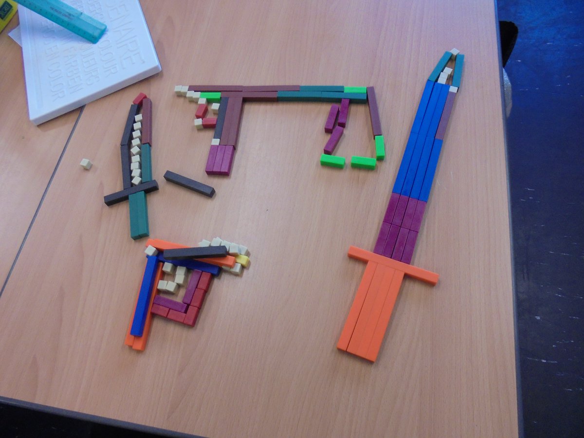 Getting to know the @CuisenaireCo rods in P5 today.