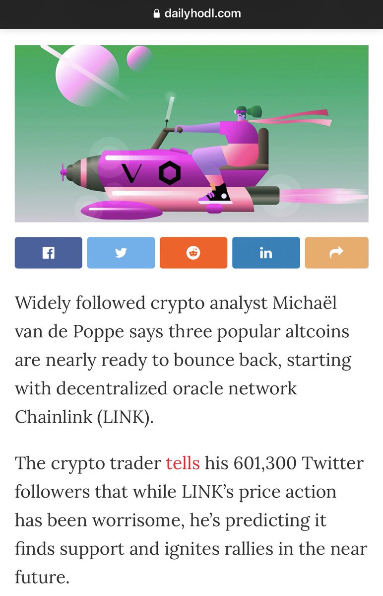 hodler20181's tweet photo. I tend to believe this guy @CryptoMichNL @chainlink #LINK 🤝💠 https://t.co/ktaYfwmJNQ