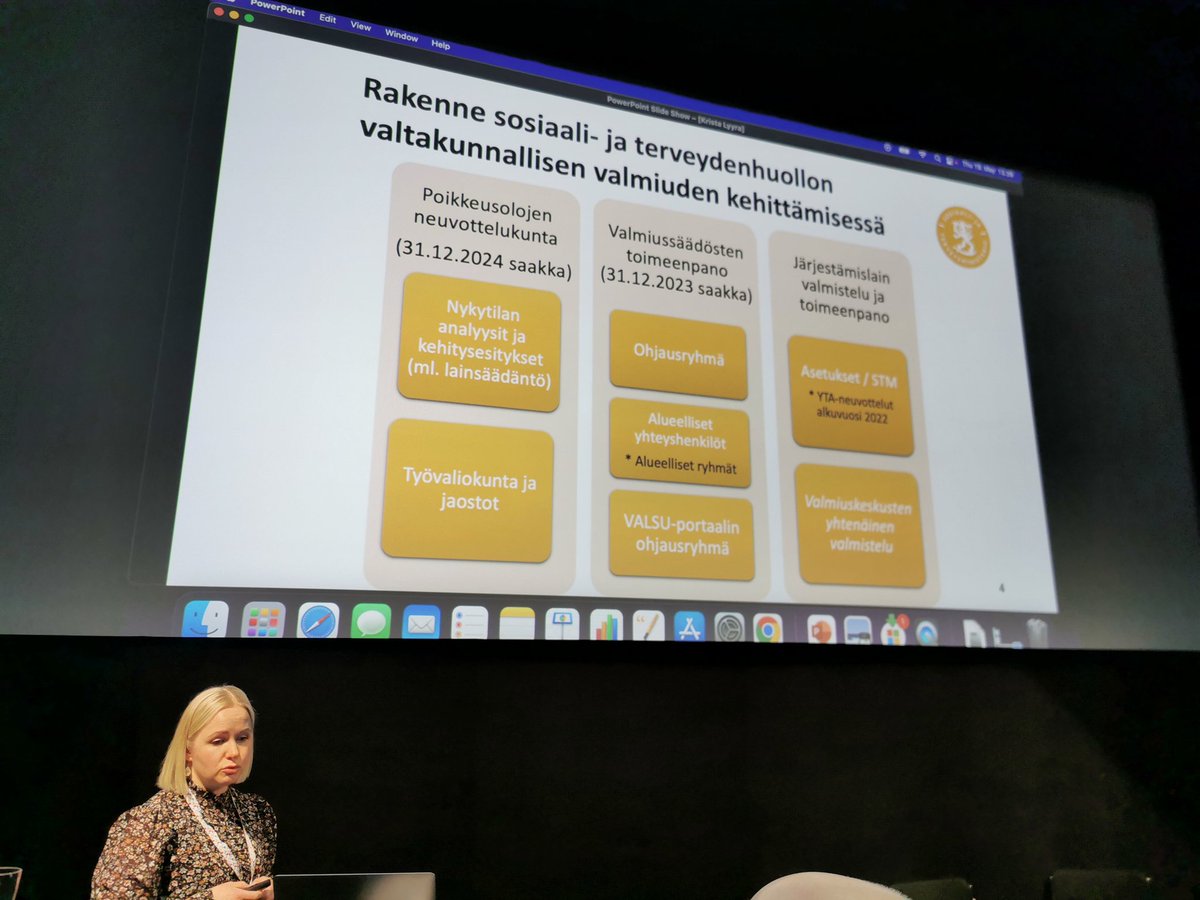 .<a href="/KLyyra/">Krista Lyyra</a> hyvinvointialueiden valmiudesta ja varautumisesta: "soten ja pelastustoimen pitkä seurustelu muuttuu avioliitoksi vuoden 2023 alusta - kahta leivänpaahdinta ei ehkä tarvita, mutta pari juustohöylää voi olla ihan hyvä" eli synergiaetuja on varmasti. #SisäinenTurvallisuus