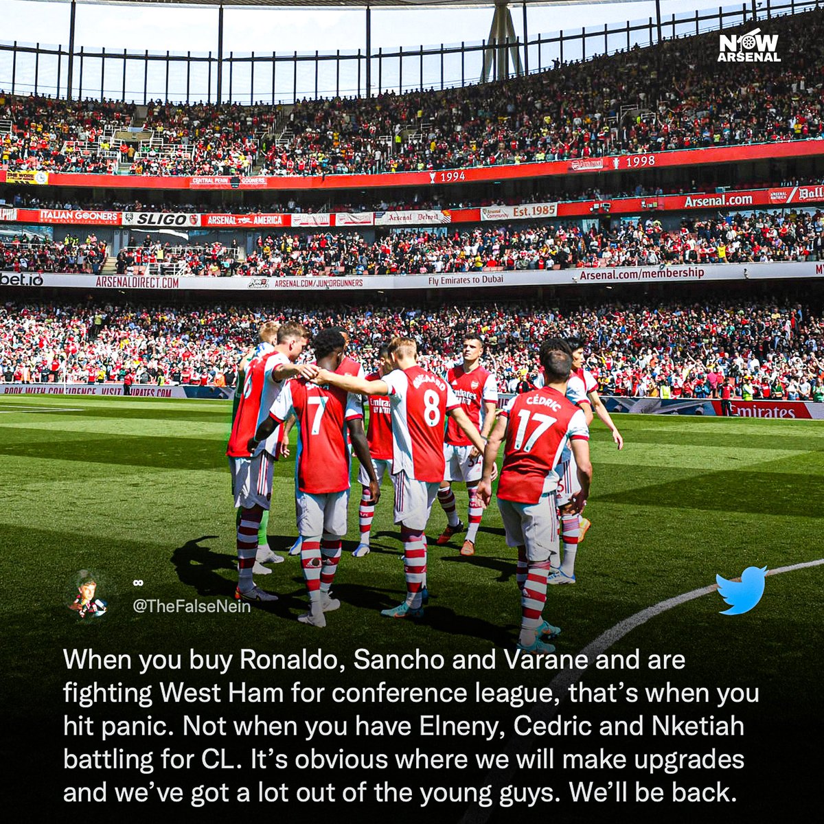 now.arsenal tweet media