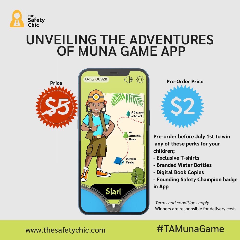 TheSafetyChic's tweet photo. In order to reduce accidents affecting children, we have created a #SafetyEducation tool. The pre-orders of our #ChildSafety game app is LIVE. Make your order NOW and stand a chance to win a game app merch for children https://t.co/phb7jvM81i #SafetyEducation #TheSafetyChic https://t.co/dlzP44Jswo