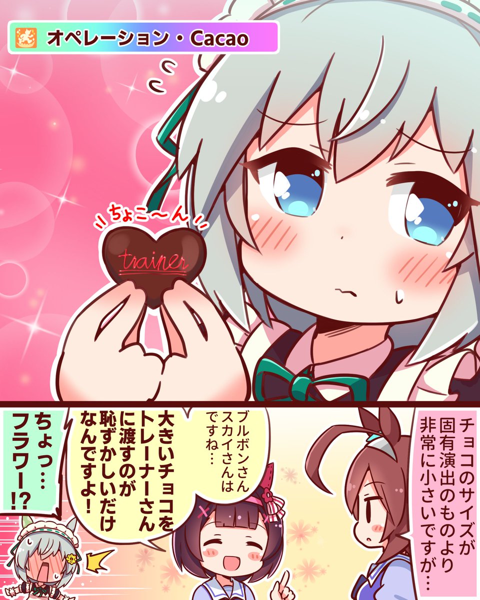 セイちゃんの「オペレーション・Cacao」
#ウマ娘 #セイウンスカイ 