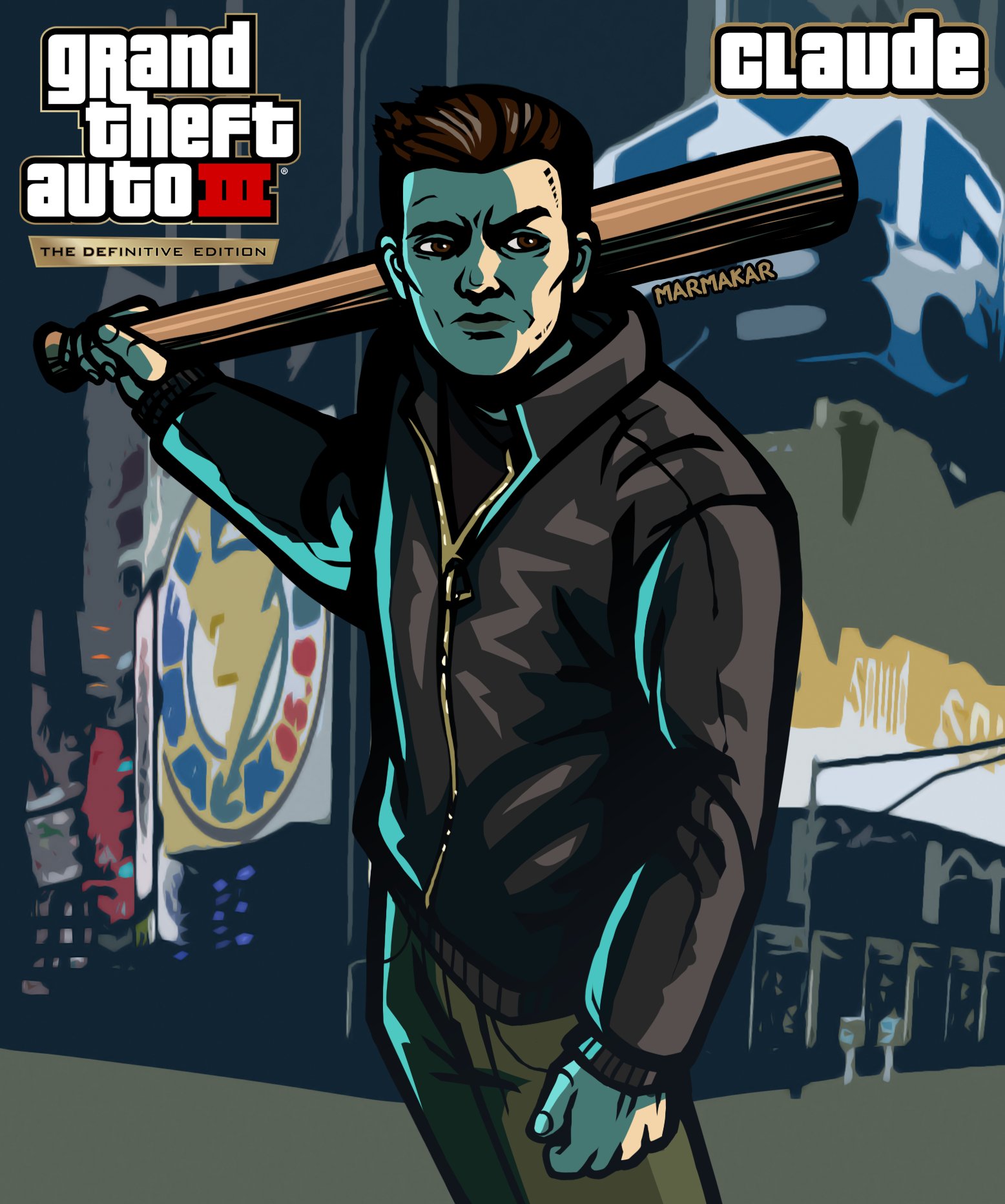 marmakar on X: Claude GTA 3 #art #gta #artwork  / X