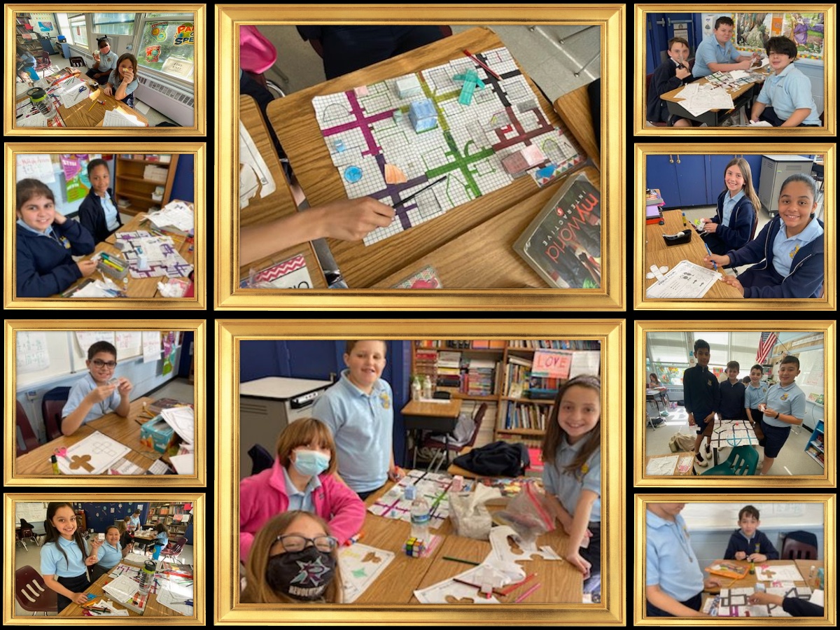 FishkillSt's tweet photo. Our 5th graders are creating a city called Geometrocity while studying 2D and 3D shapes in math. Stay tuned for the finished products!  #smsfishkill #5thgrademath #mathisfun https://t.co/0IaMInxTzB