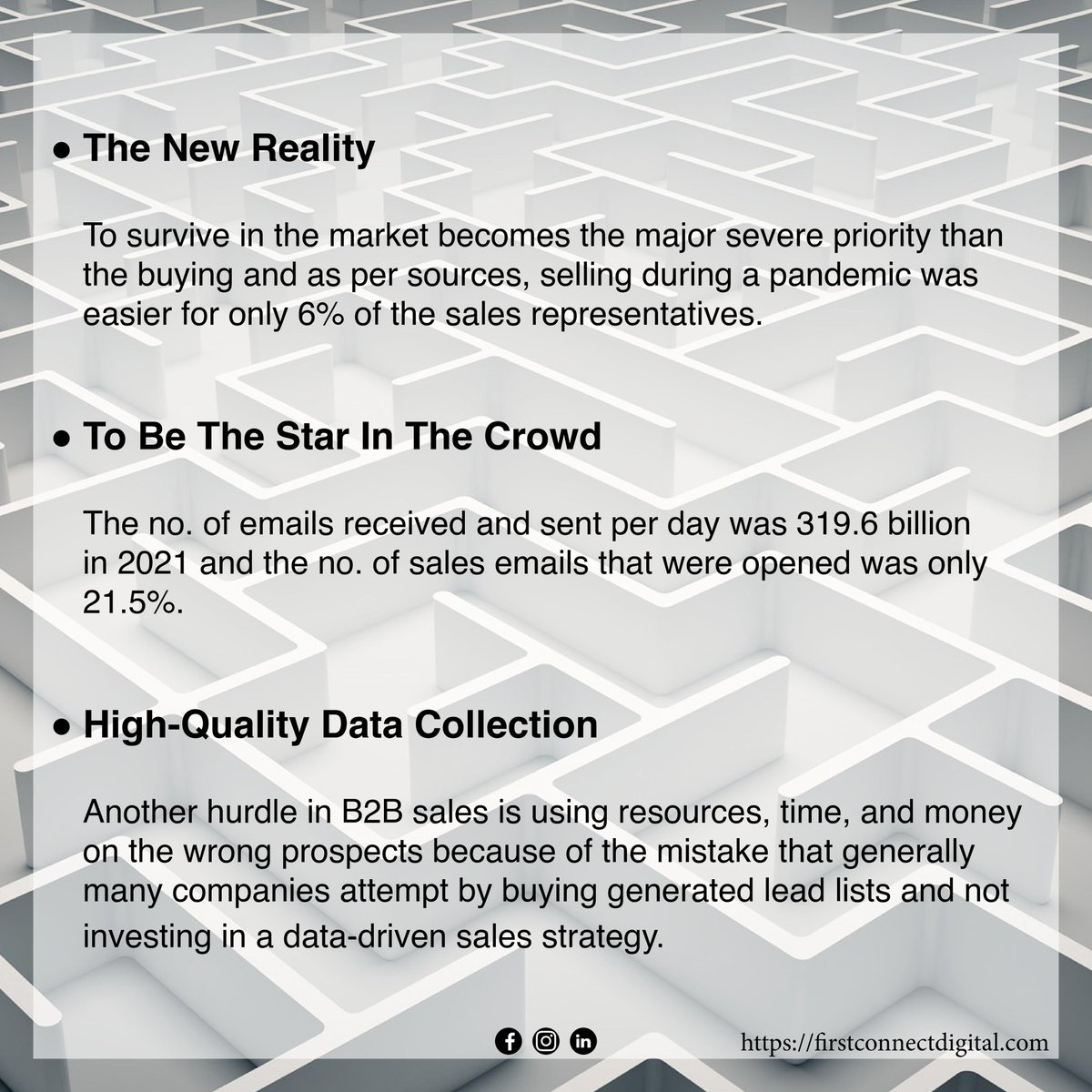 FirstconnectD's tweet photo. Top 6 B2B Sales Challenges in 2022
Read more - https://t.co/78PCGKKYj2
#b2bsales #CRM #b2bmarketing #buyingcycle #salescycle #qualifieddata #qualityleads #b2bprospects #salespeople #B2BInsights #techpapersworld #FCD #firstconnectdgital https://t.co/PPdjsfYYDg