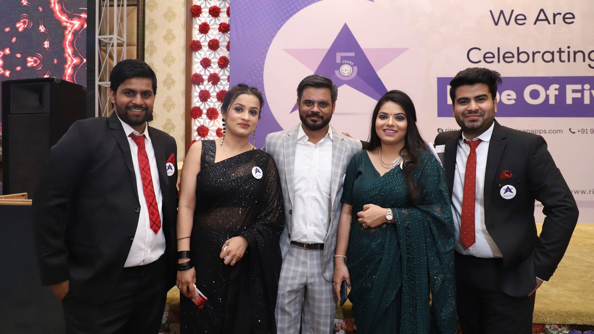 RipenAppsTech's tweet photo. RipenApps 5th Anniversary celebration was all about #pride, #excitement, and #joy for every #Ripeners.
We celebrated our glorious #achievements, milestones, future #goals, and energy.
#HypeOfFive #5thAnniversary #EmployeesCare #Culture #Celebration #RipenApps
Thread (1/2) https://t.co/E09aol549o