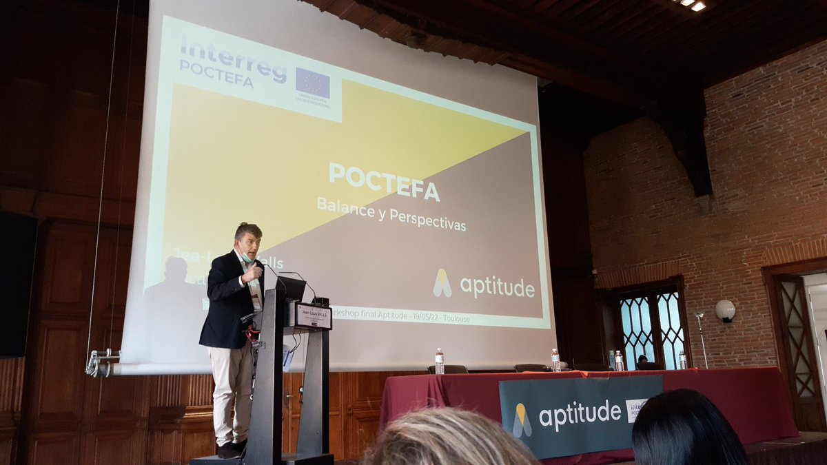 aptitudenetwork's tweet photo. #workshopfinalaptitude Nous avons le plaisir recevoir le Directeur de la @CTPPOCTEFA @CTPcooperation pour évoquer les perspectives #POCTEFA des projets @aptitudenetwork et #Optimage https://t.co/1BZ7h0kreT