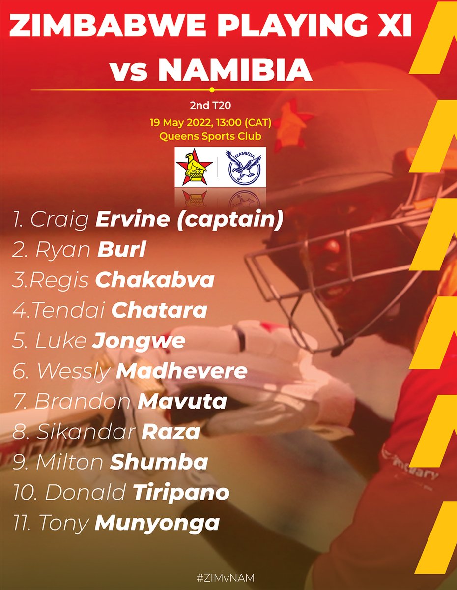 Namibia vs Zimbabwe 2022 2nd T20I Social Talk, Tweets, Comments, Photos Namibia vs Zimbabwe 2022 2nd T20I Social Talk, Tweets, Comments, Photos