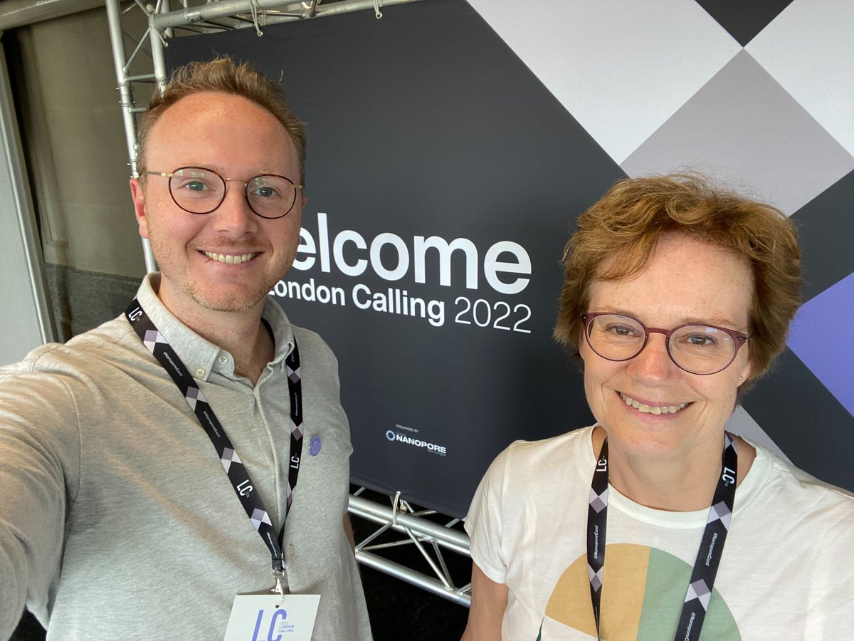 It’s finally time for in-person conferences! Our colleagues Miranda van de Rhee and Peter van Dam (@pvdam3) are heading out to #LondonCalling2022 to explore the latest innovations in the field of <a href="/nanopore/">Oxford Nanopore</a> sequencing. <a href="/NanoporeConf/">Oxford Nanopore Events</a> 🧬