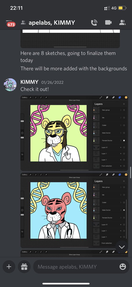 privacyalgebra's tweet photo. @jaytikhe1 @Dvanshh @MetaTigersNFT @solana @theapecontract was prohibited from using the drawings of @kimm_lindd yet he does not care about violating intellectual property and stealing work of others! https://t.co/G5ACurONEh