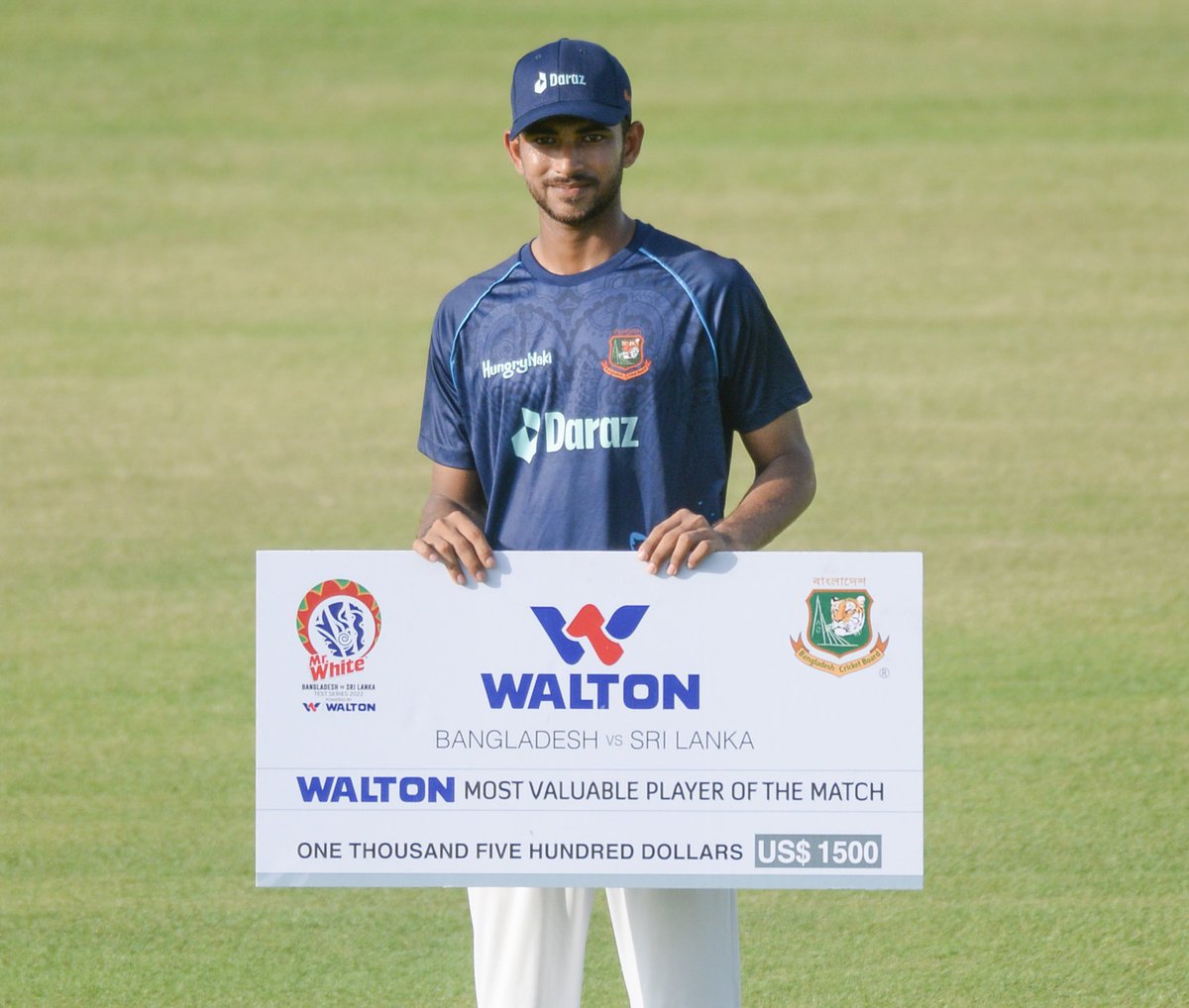 NH33Official's tweet photo. Alhamdulillah! Most Valuable Player of the Match.😇 #BANvSL https://t.co/o0pXsxbLVE