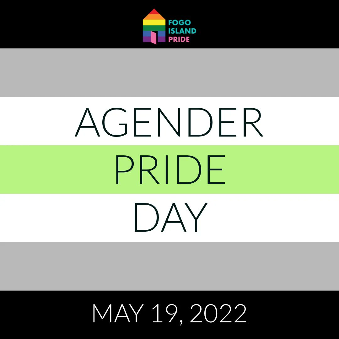 FogoIslandPride's tweet image. Happy Agender Pride Day!

Agender is defined as not having a gender. Some agender people describe it as having a “lack of gender,” while others describe themselves as being gender neutral.

Agender people fall under the “nonbinary” umbrella and the “transgender” umbrella.