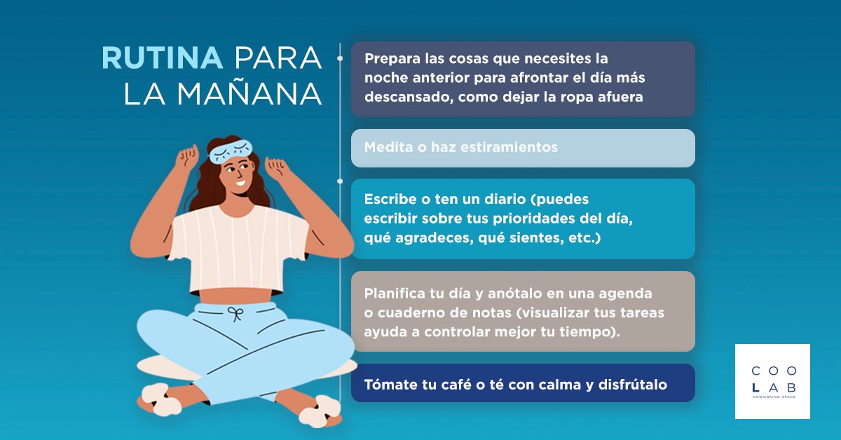 Así como planificamos lo que vamos a hacer en el día deberíamos planificar nuestras mañanas. Crear hábitos saludables en nuestras mañanas mejora nuestra productividad y calidad de vida. Te compartimos unos tips para incorporar poco a poco a la rutina.