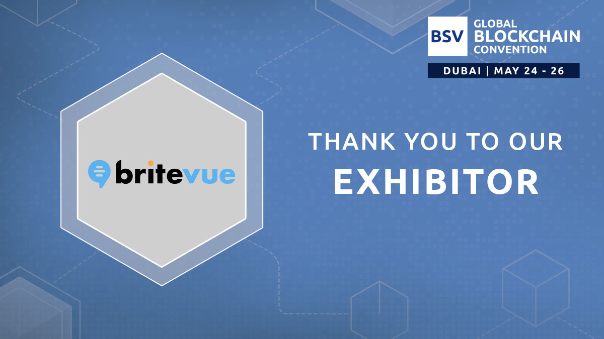 LDN_Blockchain's tweet photo. We want to thank @britevue for exhibiting at #GBC22! 

Make sure you swing by the stand to meet with @Bitcoin_Beyond at the booth.

Register now: https://t.co/mPx4mpC2Ff https://t.co/FOvha8H8ze