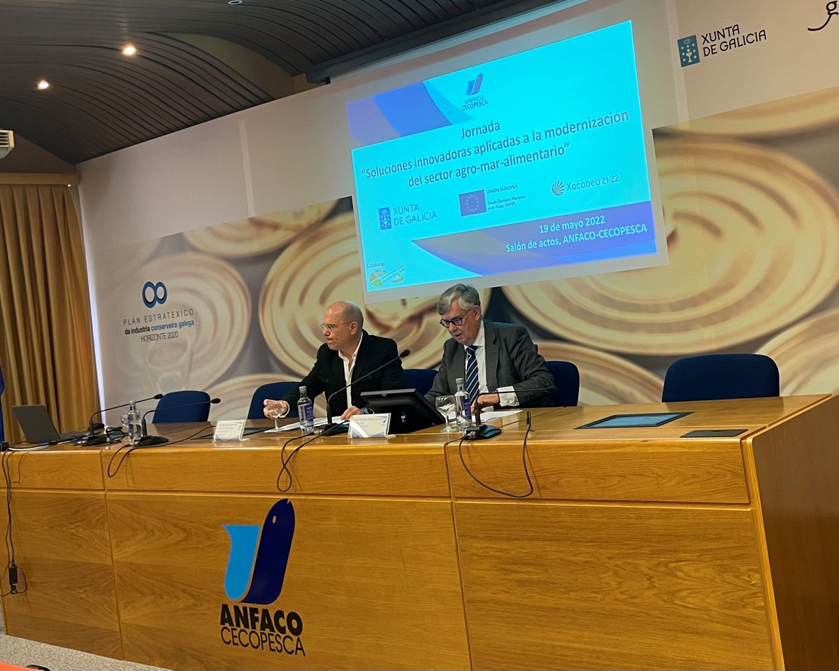 AnfacoCytma's tweet photo. Gran éxito de asistentes a la jornada “Soluciones innovadoras aplicadas a la modernización del sector agro-mar-alimentario” https://t.co/MYx1r5Ymhx Agradecemos el apoyo de la #conselleriadelmar @xunta #cytmablog #anfacoinnovacion https://t.co/8pReGUAc16
