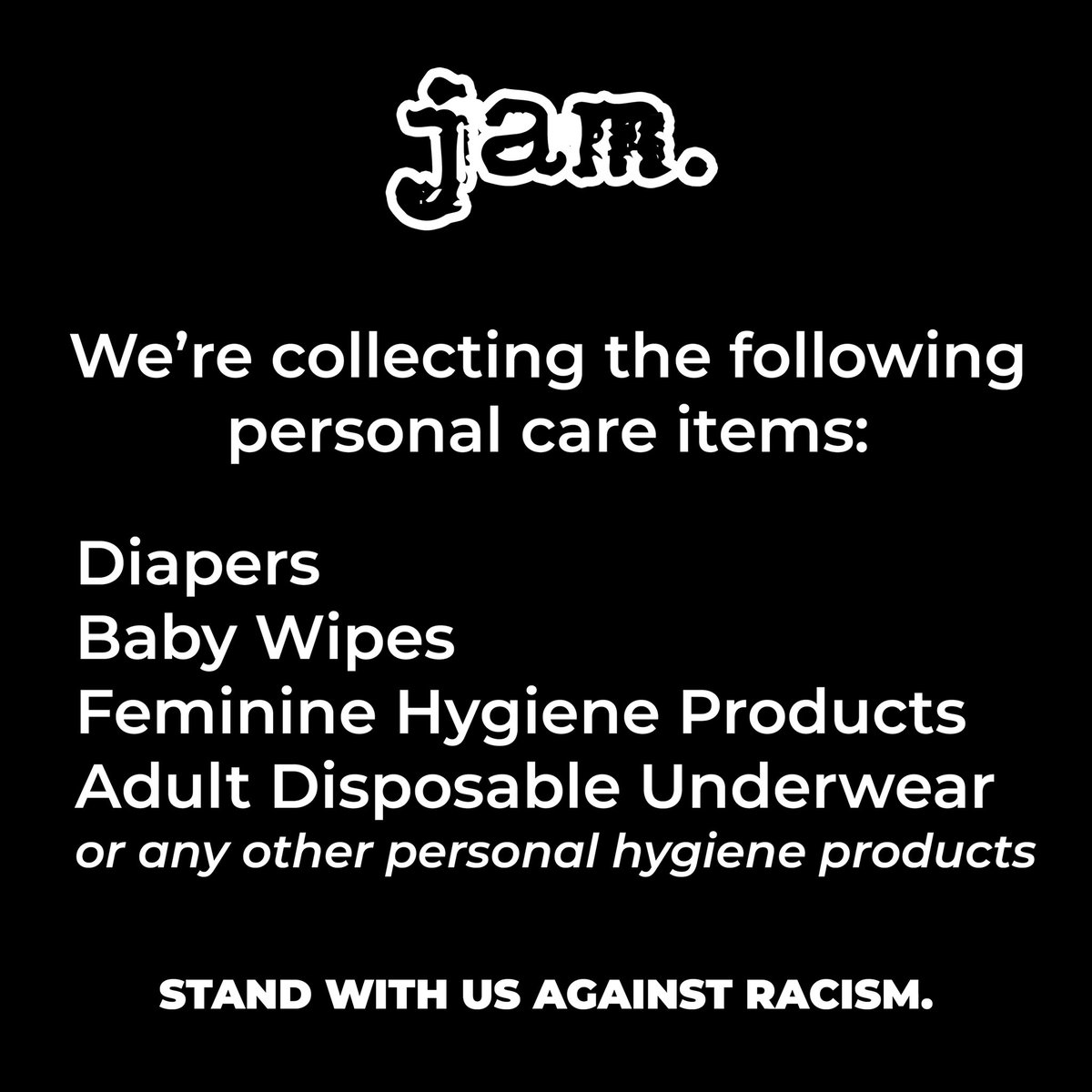 Donated items can be dropped off at JAM Parkside - 301 Parkside Ave in Buffalo. We want to help our community in need. Time heals all wounds and this will make Buffalo stronger. We will not tolerate racism and hate will not prevail.

#buffalo #nohate #endracism #buffalostrong