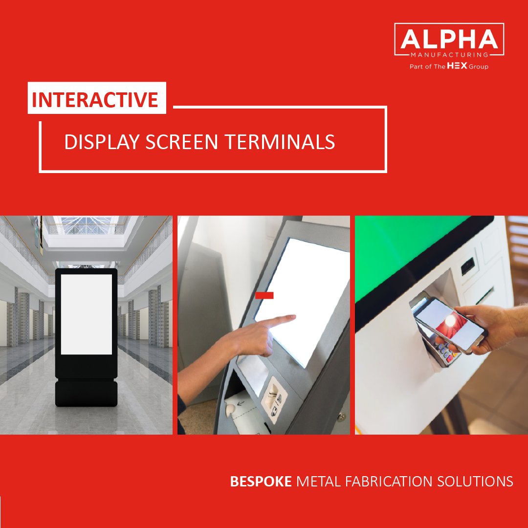 Did you know that Alpha has vast experience manufacturing interactive display screen terminals? Alpha are the trusted sub-contract supplier of indoor and outdoor #displayscreen terminals for #fabrications. Get in touch ➡ bit.ly/AlphaGetInTouch