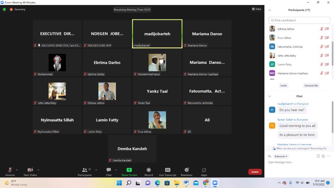CentreFact's tweet photo. “With the kind of information space and how information spreads. Fact-checking is essentially for a pluralist democracy and our democratization process”. @D_Kandeh 

@CRPDgm @CDDWestAfrica https://t.co/yfyw8attfo