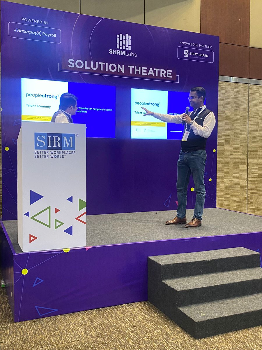 peoplestrong's tweet photo. #NOWLIVE #SHRMTech22 #TechTalk: @mtripathi  (Chief Growth Officer - India &amp; ME, PeopleStrong) talks about how #HRTech 4.0 and a #TalentOperatingSystem can help you bridge business and people outcomes in the #TalentEconomy https://t.co/KUExnHFVeu