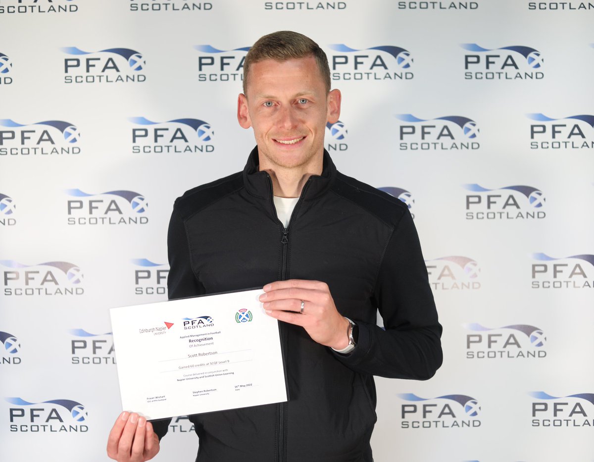 Scott Robertson (@scottrobbo8) on Twitter photo Thank you to <a href="/EdinburghNapier/">Edinburgh Napier University</a> <a href="/PFAScotland/">PFA Scotland</a> & <a href="/WholeClubFrame/">Stevie Robertson</a> for their help, support and advice on a thoroughly enjoyable and beneficial course. An incredible course to be part of to prepare people for the reality of management #napier #management #learning #alwayslearning Thank you to <a href="/EdinburghNapier/">Edinburgh Napier University</a> <a href="/PFAScotland/">PFA Scotland</a> & <a href="/WholeClubFrame/">Stevie Robertson</a> for their help, support and advice on a thoroughly enjoyable and beneficial course. An incredible course to be part of to prepare people for the reality of management #napier #management #learning #alwayslearning