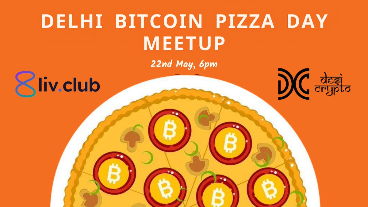 AbdusSadique_95's tweet photo. @BlivClub and @MyDesiCrypto presents Delhi Bitcoin Pizza Day Meet-up on 22nd May 2022.

https://t.co/7jIBOO5JU3

Register, invite only event.

#Web3 #web3community #meetup #Bitcoin #bitcoinpizzaday #Desicrypto #TryCrypto #IndiaWantsCryoto #cryptocommunity #blockchaincommunity https://t.co/MNBQbfNVMR