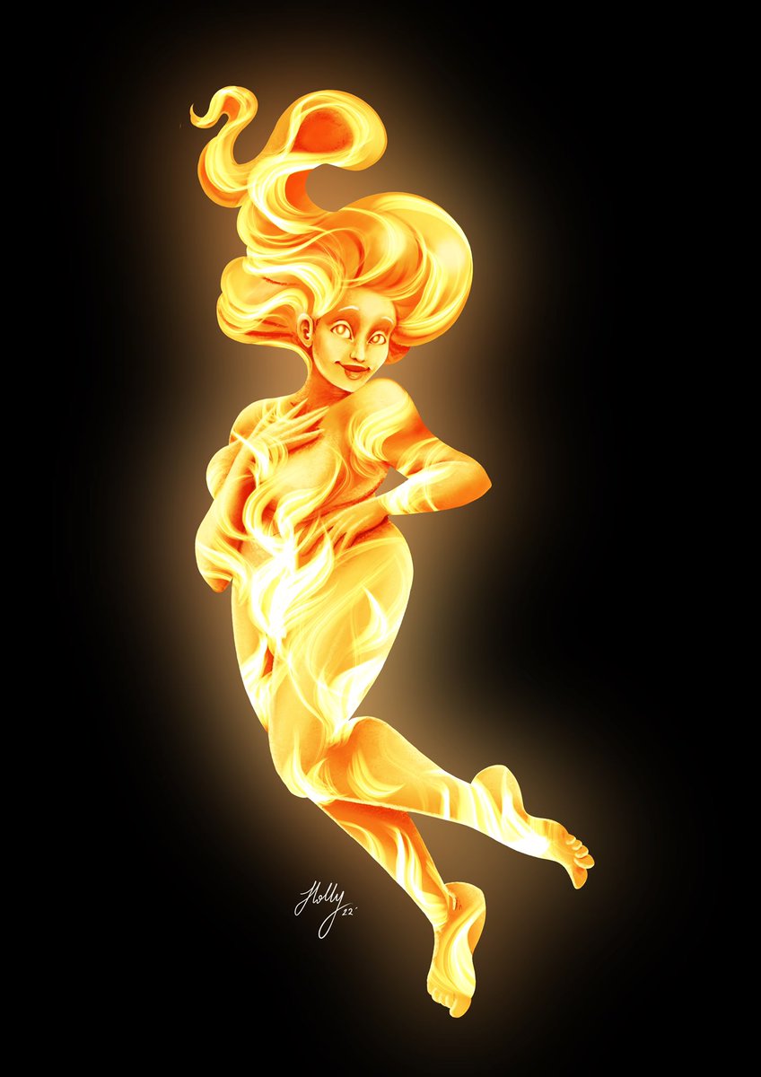 miraeare's tweet photo. “I am a descendant of Ranthia Drahl, Queen of Embers. She is with me now and I am not afraid.”

The lovely fire sprite, Lehabah 🧡🕯

#ArtistOnTwitter #cresentcity #lehabah #FANART #hoeab https://t.co/4KHAzicVRw