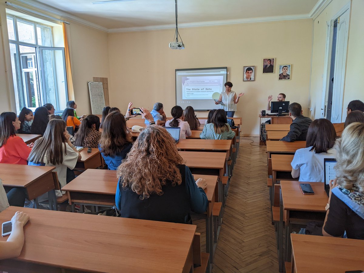 BeaHorn254's tweet photo. Further @BritishAcademy_ and @StirUni @ArmeniaNewcomer knowledge exchange at @YSU on research with people on the move, big and administrative data. https://t.co/yJOq07rxoT