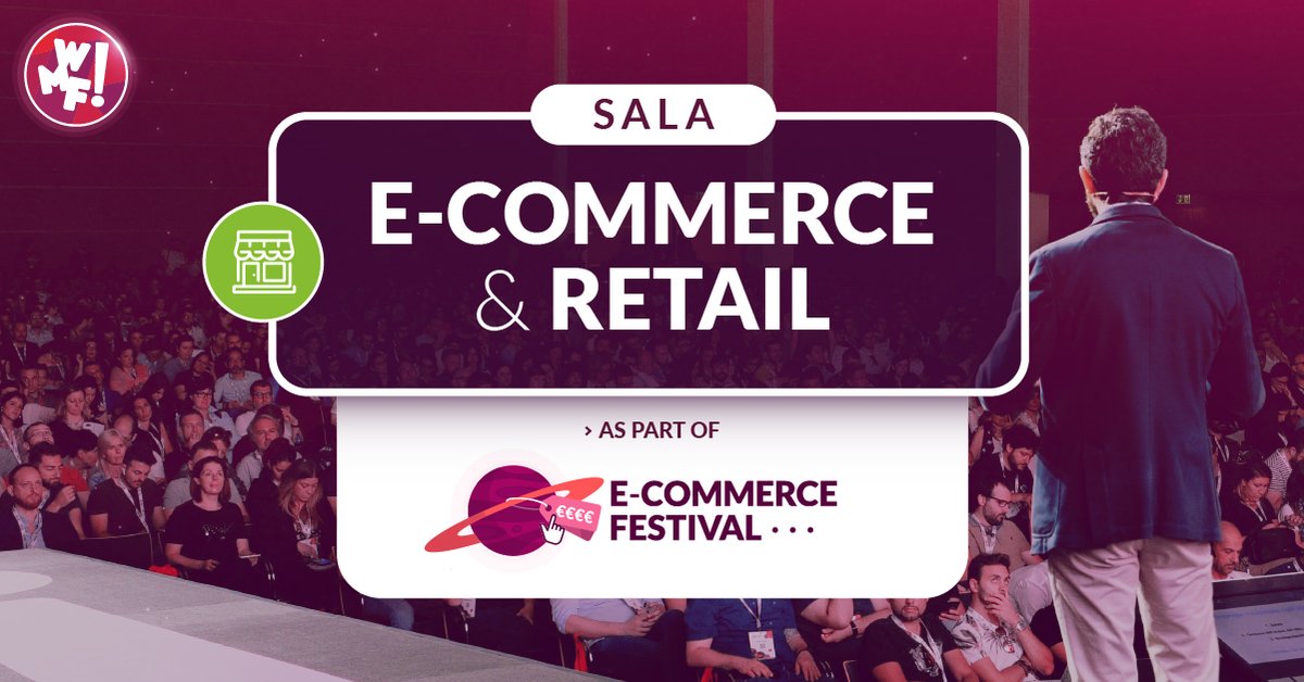 #ECommerce &amp; Retail è una delle oltre 60 sale formative del #WMF2022.
Molti gli esperti del settore che affronteranno il tema a 360°, scopri il programma formativo bit.ly/Sala_ecommerce…!
#WeMakeFuture