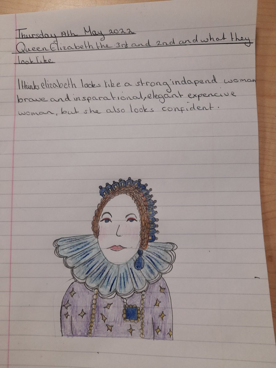 MrsSullivanBBG1's tweet photo. Fantastic work from Year 7 looking at portraits of Queen Elizabeth I @BBGAcademy https://t.co/3qwHi4hpZl