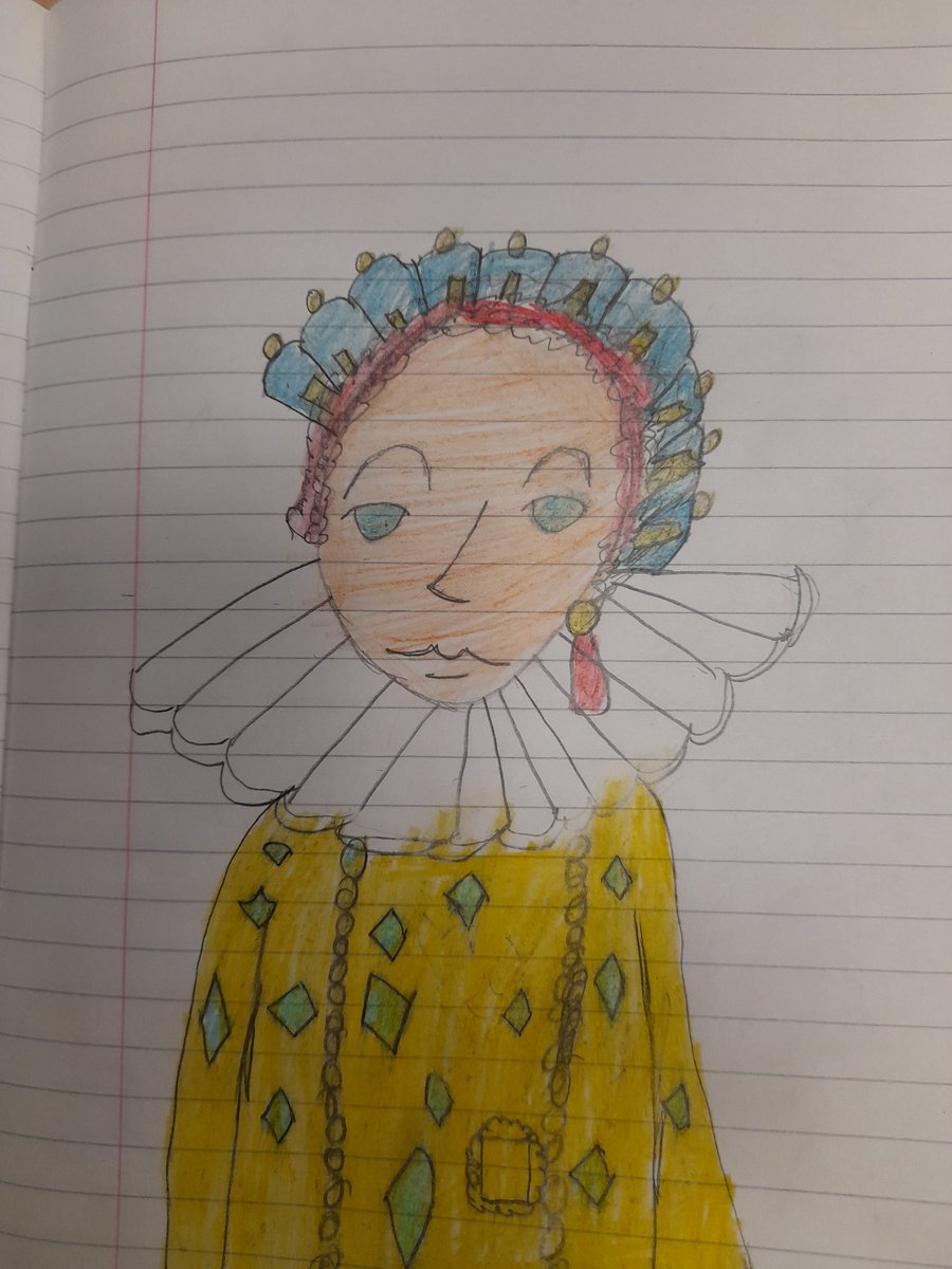 MrsSullivanBBG1's tweet photo. Fantastic work from Year 7 looking at portraits of Queen Elizabeth I @BBGAcademy https://t.co/3qwHi4hpZl