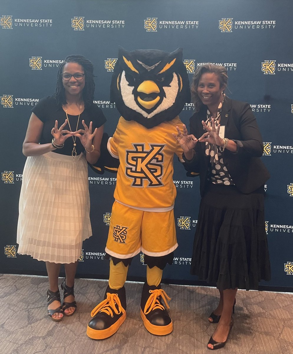 tjsports23's tweet photo. @SportyDivaAE and Frances et al really showed out with our Alumni & Fan Receptions this week. It was the first of its kind for @KSUOwlNation and I feel so fortunate to be a part of it as an Georgian ๐ now member of The Team!! Campus growth, added FB, WLAX, SPSU merger #weRUp๐ฆ https://t.co/QsCNx9ra2I