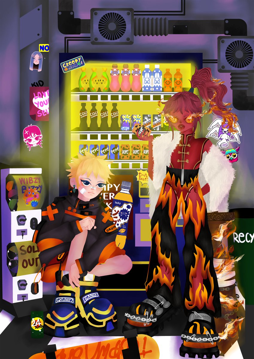 AYO! SUPER DUPER DOPE 1/1 ART
"DOPE GANSTER" ❤️‍🔥
THE COOLEST STYLE OF GRUMPYGANGx!
AVAILABLE : <a href="/foundation/">Foundation 🌐</a> 
RESERVE : 0.2 ETH 
LET'S BECOME MY FIRST ICE ICE ICE GANG!
SIZE : 7,016 X 9,921 PX RESOLUTION : 600 DPI
foundation.app/@GrumpyGangx/g…
#NFTCommunity #nftcollector #digitalart #NFT